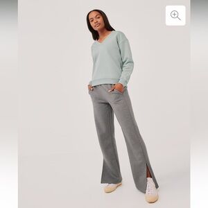 Pact Gray Wide-Leg SweatPants